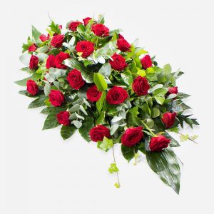 Single ended red rose spray