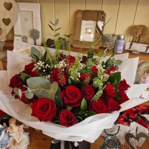 Red rose bouquet