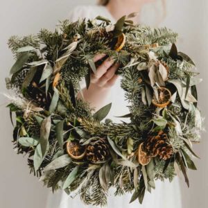 Christmas wreath design